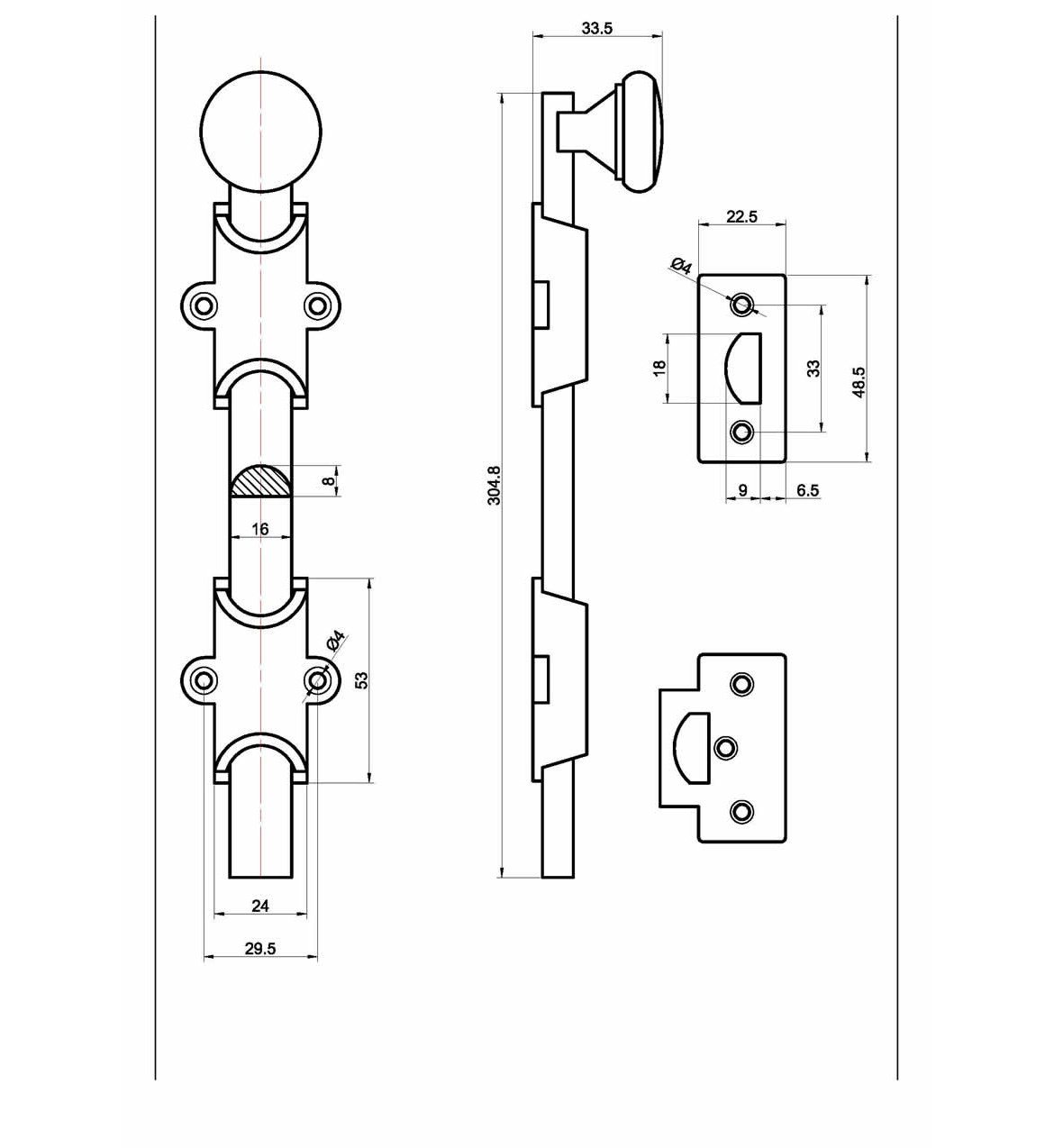 Dutch Bolt Spec Sheet